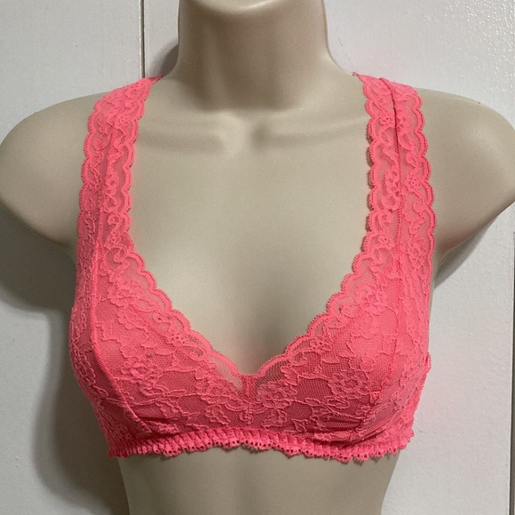 VICTORIAS SECRET Bralette Salamander Pink Womens Small Petite - Picture 2 of 11